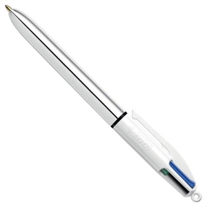 BIC 4 colour balpen / shine zilver
