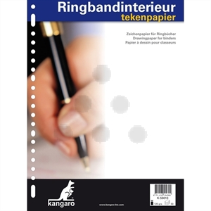 Kangaro ringbandinterieur / A4 / blanco / 23-rings / 120 gr. / 50 vel
