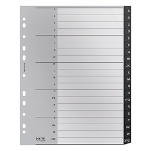 Leitz Recycle indexen / A4 / plastic / A-Z tabs / 11-gaats / 20 tabs