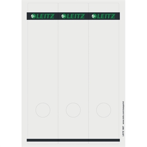 Leitz 1687 printbare rugetiketten / wit / zelfklevend / breed / 61 mm x 285 mm / 75 etiketten
