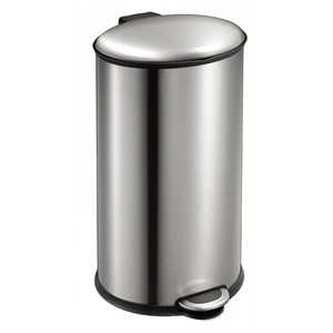 EKO Ellipse pedaalemmer / mat RVS / 40 liter