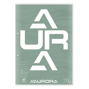Aurora D102CDT/G cursusblok / A4 / gelinieerd / 70 gr. / 100 vel / groen