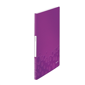 Leitz 4631 WOW showalbum / A4 / paars metallic / 20 insteekhoezen