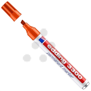 Edding 3300 permanent marker / oranje / beitelvormige punt / 1-5 mm