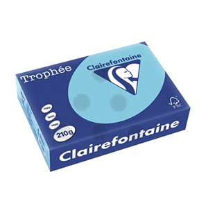 Clairefontaine papier / helblauw / A4 / 210 gr. / 250 vel