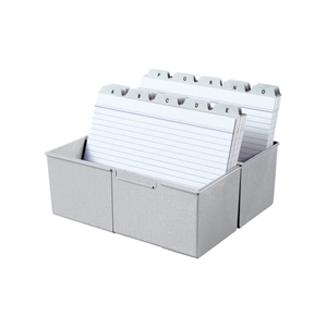 HAN kaartenbak / A5 / lichtgrijs / 450 kaarten