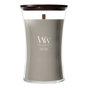 Woodwick Large Hourglass geurkaars / Wood smoke / 610 gram