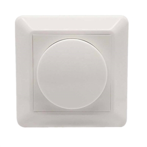 EcoDim ED-10002 dimmerknop / incl. centraalplaat en raamwerk / kunststof / wit