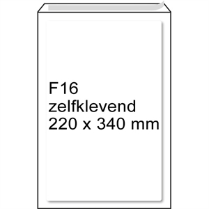 Raadhuis luchtkussen envelop / zelfklevend / F16 / 220mm x 340mm / 100 stuks
