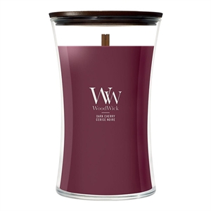 Woodwick Large Hourglass geurkaars | Dark Cherry | 610 gram