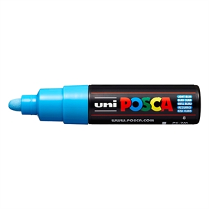 POSCA PC-7M verfmarker / lichtblauw / ronde punt / 4,5 - 5,5 mm