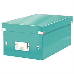 Leitz 60420051 DVD-box / PP overtrokken karton / ijblauw metallic