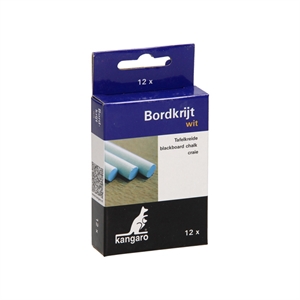 Kangaro K-N12W bordkrijt / wit / 12 stuks