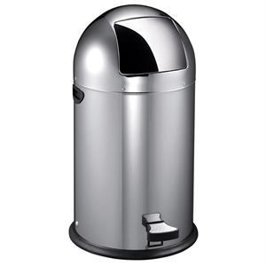 EKO Kickcan pedaalemmer / mat RVS / 40 liter