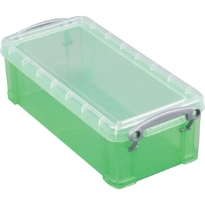 Really Useful Box opbergdoos / polypropyleen / transparant groen / 9 liter
