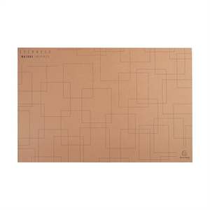 Exacompta 60147D Eterneco bureauonderlegger / karton / bruin / 58,5 x 38,5 cm