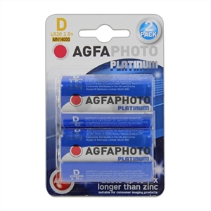 Agfaphoto batterij Mono D / LR20 / MN1400 / 2 stuks