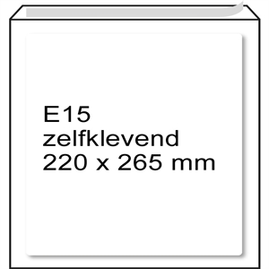 Raadhuis luchtkussen envelop / zelfklevend / E15 / 220mm x 265mm / 5 stuks