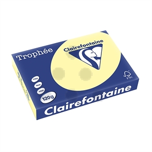 Clairefontaine papier / geel / A4 / 120 gr. / 250 vel