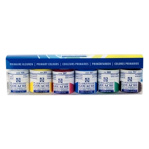 Royal Talens 08791609 gouache / extra fijn / primaire kleuren / 16 ml / 6 stuks