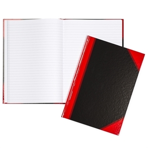 Landré 100302814 gebonden boek / A4 / gelinieerd / zwart en rood / 60gr. / 96 vel