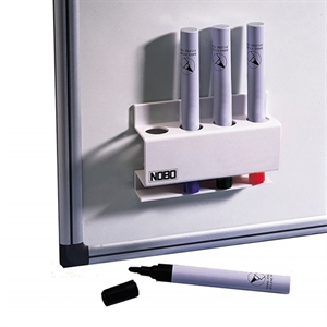 Nobo 35038046 stiftenhouder / magnetisch / wit / 4 markers