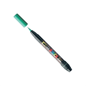 POSCA brush PCF-350 verfmarker / groen / penseel punt / 1 mm