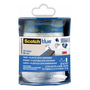 ScotchBlue 7100197949 dispenser / voor voorgetapete schildersfolie / blauw / 60,9 cm x 27,4 m
