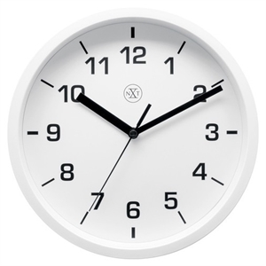 NeXtime wandklok / kunststof / wit / 20 cm