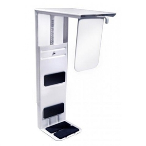 Twinco 12022 Twin line CPU houder / metaal / wit / tot 30 kg