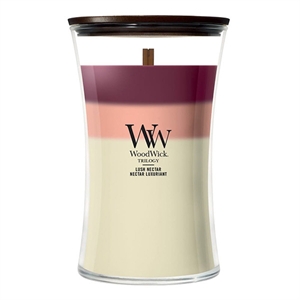 WoodWick Trilogy Large Hourglass geurkaars / Lush Nectar / 610 gram