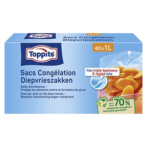 Toppits diepvrieszakjes | 1 liter | 40 stuks