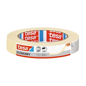Tesa 05286-00000-04 afdekplakband / lichtgeel / 19 mm x 50 m