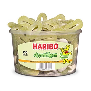 Haribo Schuim Appelringen / 150 stuks