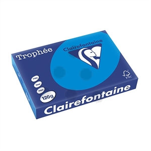 Clairefontaine papier / caraïbenblauw / A4 / 120 gr. / 250 vel