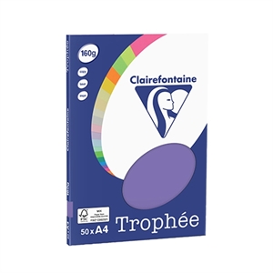 Clairefontaine papier / violet / A4 / 160 gr. / 50 vel