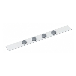 Maul 6207202 magnetische wandlijst / magnetisch / metaal / wit / 4 magneten
