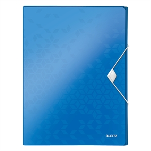 Leitz 46290036 WOW documentenbox / A4 / polypropyleen / blauw metallic / tot 250 vel