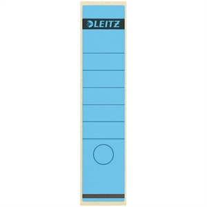 Leitz 1640 rugetiketten / blauw / zelfklevend / breed / 61 mm x 285 mm / 10 etiketten