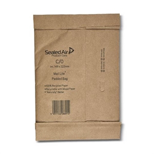 Mail Lite gewatteerde envelop | bruin | zelfklevend | C0 |149 x 222 mm | 100 stuks