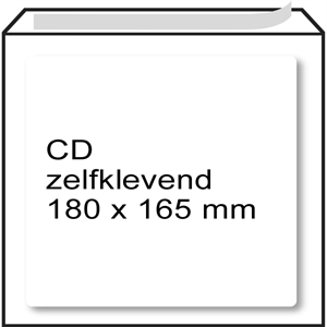Raadhuis luchtkussen envelop / zelfklevend / CD / 180mm x 165mm / 5 stuks