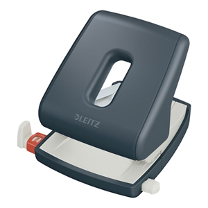 Leitz Cosy perforator / metaal / fluweel grijs / 2-gaats / tot 30 vel