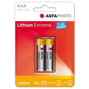 Agfaphoto batterij Micro AAA / extreme lithium / 2 stuks