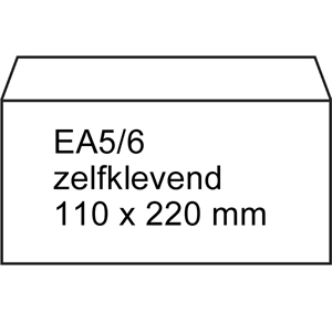 Raadhuis dienstenvelop / zelfklevend / EA5/6 / 110 mm x 220 mm / 500 stuks