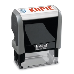 Trodat Printy 4912 Office Kopie / zelfinktende stempel / rood-blauw