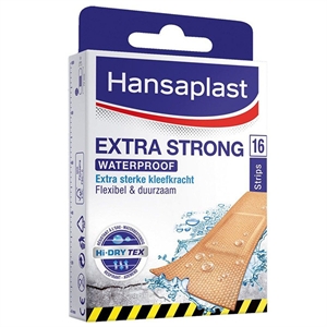 Hansaplast pleisters / Extra Strong / Waterproof / 16 strips