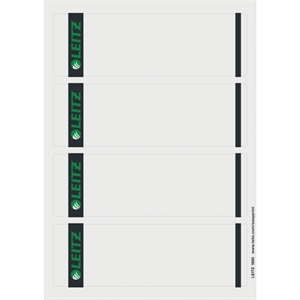 Leitz 1685 printbare rugetiketten / wit / zelfklevend / breed / 61 mm x 192 mm / 100 etiketten