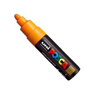 POSCA PC-7M verfmarker / oranje / ronde punt / 4,5 - 5,5 mm