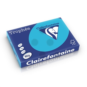 Clairefontaine papier / koningsblauw / A3 / 80 gr. / 500 vel
