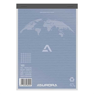 Aurora schrijfblok / A5 / geruit / 45 gr. / 100 vel